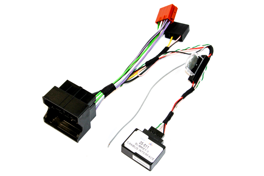 VW quadlock to ISO radio adapter harness, with CANbus ignition and speed pulse (FOR NAVI UNITS)