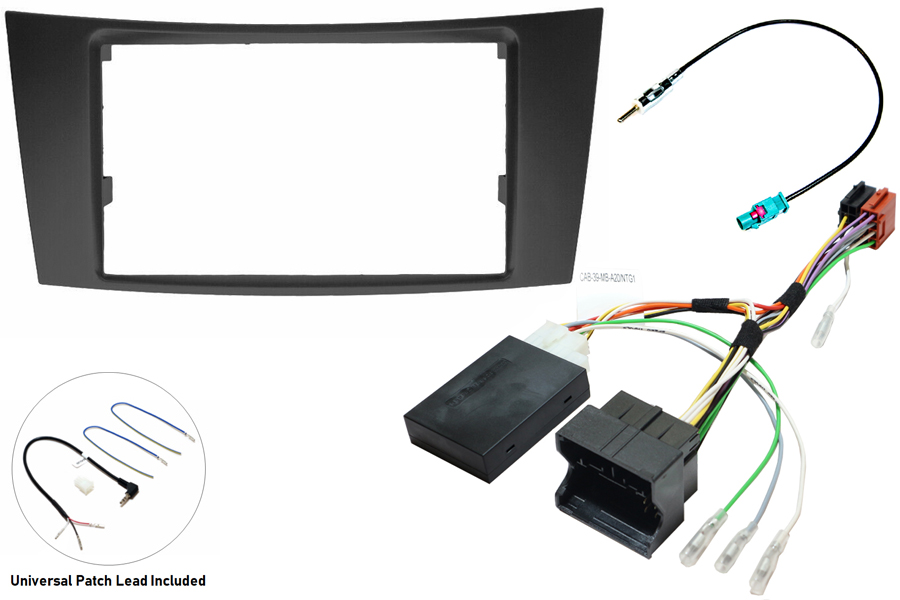 Mercedes E-Class (W211) (2002-2008) complete Double DIN car stereo upgrade fitting kit (NTG1)
