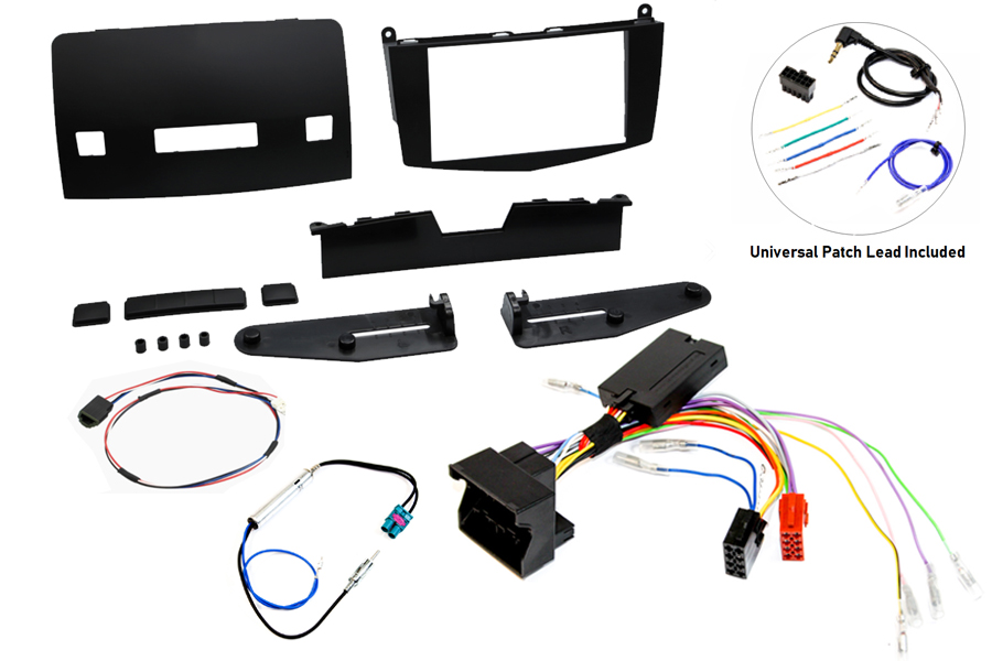 Mercedes C-Class W204 (2007-2011) Double DIN stereo upgrade fitting kit (WITH SWITCHES)