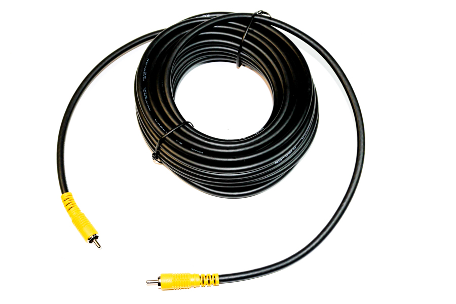 5 metre Single male to male Phono/RCA video extension cable
