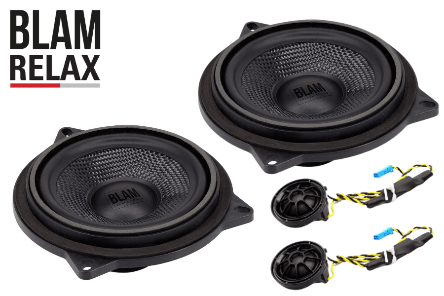 BLAM RELAX BM 100NS (BMW and Mini) 100 mm (4 inch) 2ohm, 2-Way Component car audio speakers (PAIR)