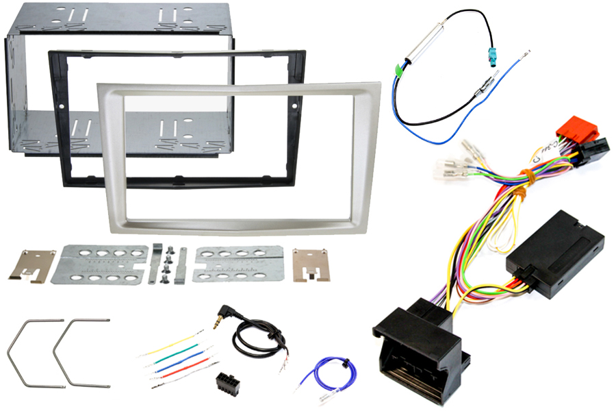 Vauxhall Corsa D Double DIN stereo upgrade fitting kit with Steering Controls (CHAMPAGNE BEIGE)