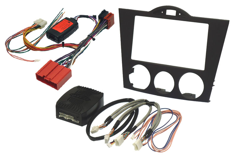 Mazda RX8 (2004-2008) Double DIN Complete Stereo upgrade fitting kit with Steering wheel controls