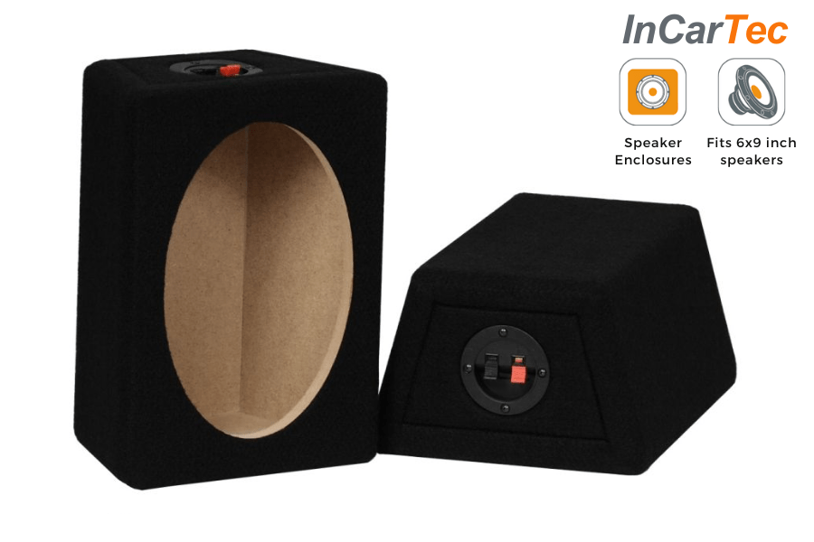 6 X 9" (inch) car audio speaker enclosure (MDF) speaker Boxes (PAIR)