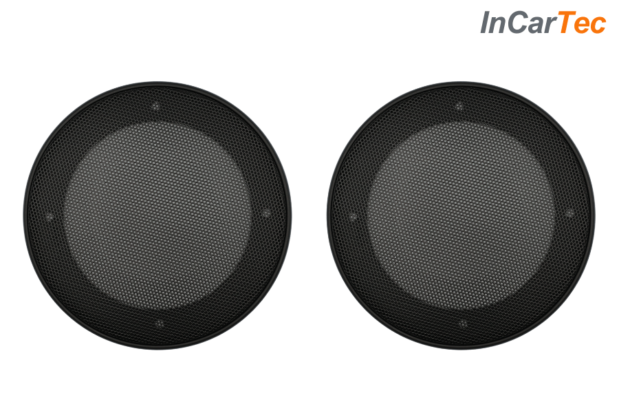 100mm (4 Inch) Car Audio Speaker Grilles – Black Protective Covers (Pair)