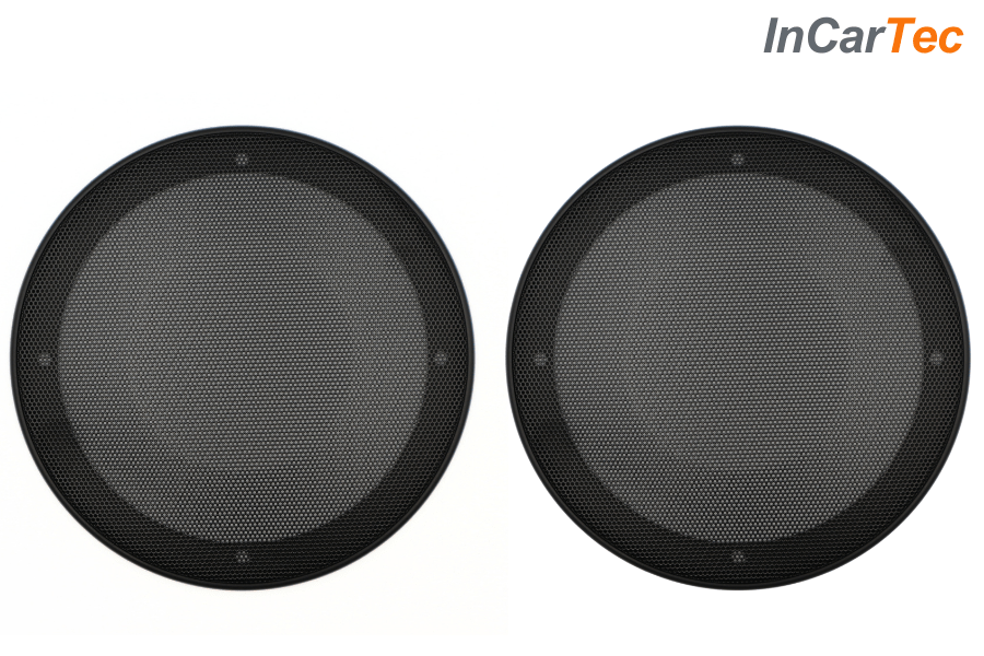 165mm (6.5 Inch) Car Audio Speaker Grilles – Black Protective Covers (Pair)