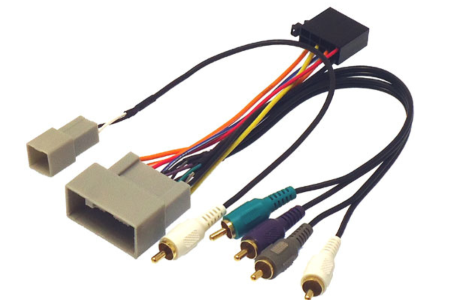 Honda Civic, CR-V  harness with RCA for OE amp (for cars without steering controls)
