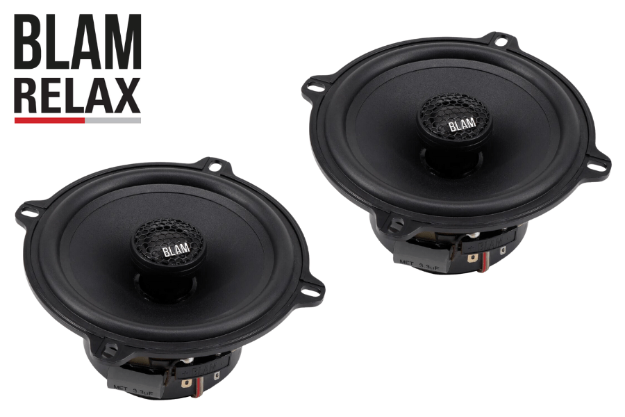 BLAM RELAX 130RFC 130mm (5.25inch) Hi-efficiency 2ohm, 2-Way Coaxial car audio speakers (PAIR)