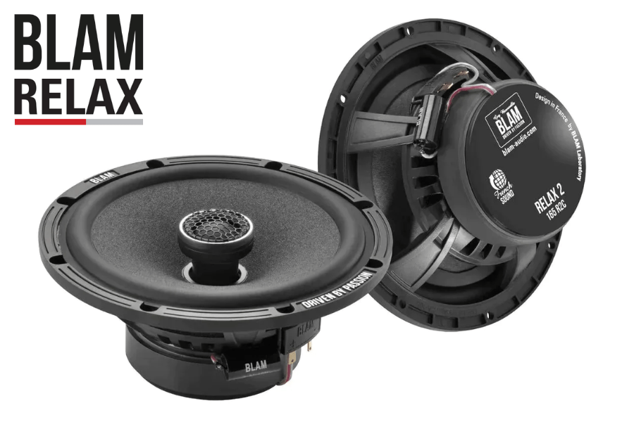 BLAM RELAX 165RC 165mm (6.5inch) Hi-efficiency 2ohm, 2-Way Coaxial car audio speakers (PAIR)