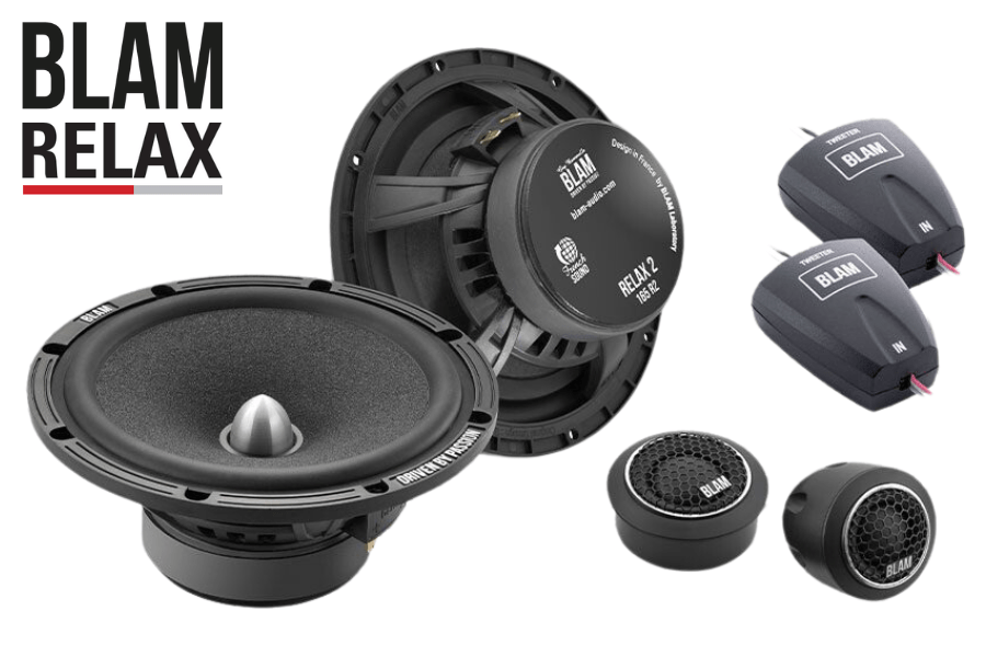 BLAM RELAX 165RS 165mm (6.5inch) Hi-efficiency 2ohm, 2-Way Component car audio speakers (PAIR)