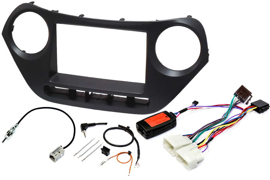 Hyundai I10 (2013-2019) Complete Double DIN stereo upgrade fitting kit WITH STEERING CONTROLS
