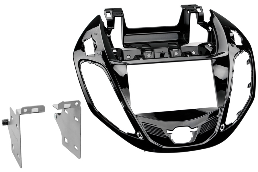 Ford B-Max, Transit Courier Double DIN car audio fascia adapter panel (GLOSS BLACK)