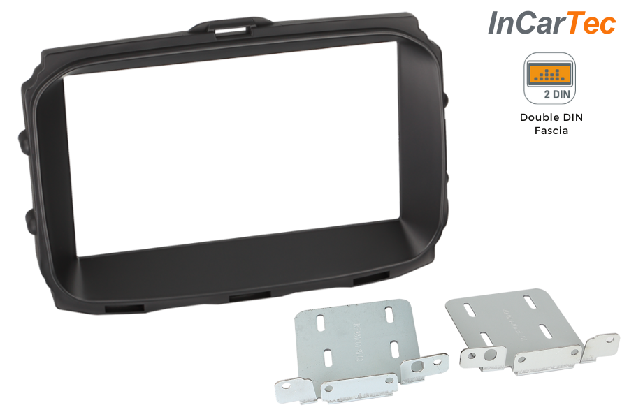 Alfa Romeo Giulietta (2014-2021) Double DIN car stereo fascia adapter (MATT BLACK)