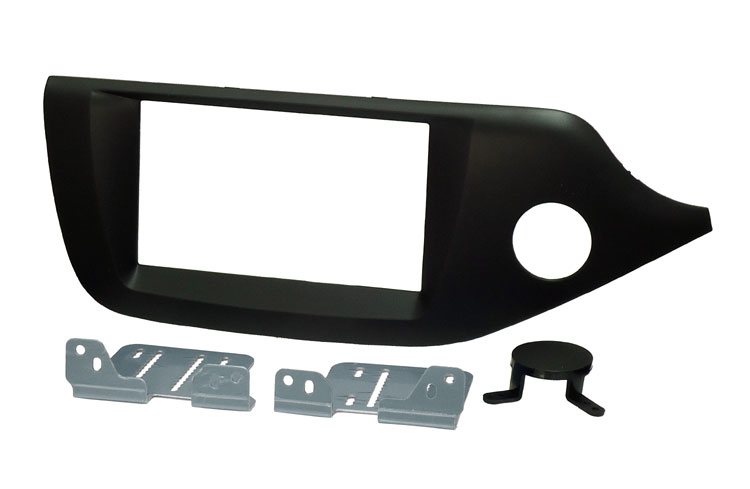 Kia Cee'd and Pro_cee'd (2012-2018) Double DIN car audio fascia adapter panel (MATT BLACK)