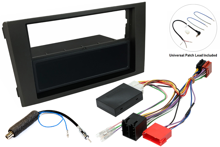 Iveco Daily (2006-2014) Single/Double DIN stereo upgrade fitting kit (MATT BLACK)
