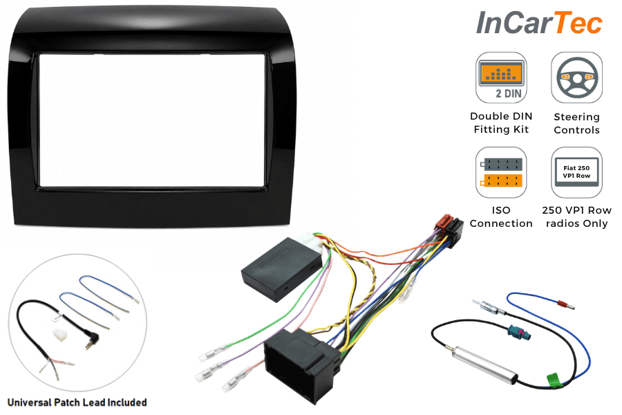 Fiat Ducato, Citroën Relay, Peugeot Boxer Double DIN Motorhome Stereo Upgrade Fitting Kit