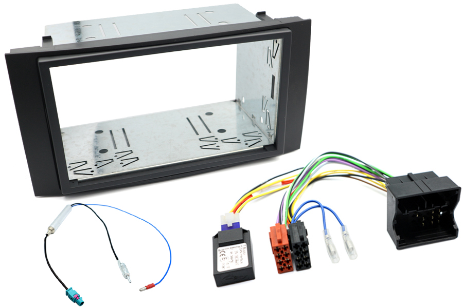 Volkswagen Touareg I (2003-2009) Double DIN fitting kit with CANbus ignition interface