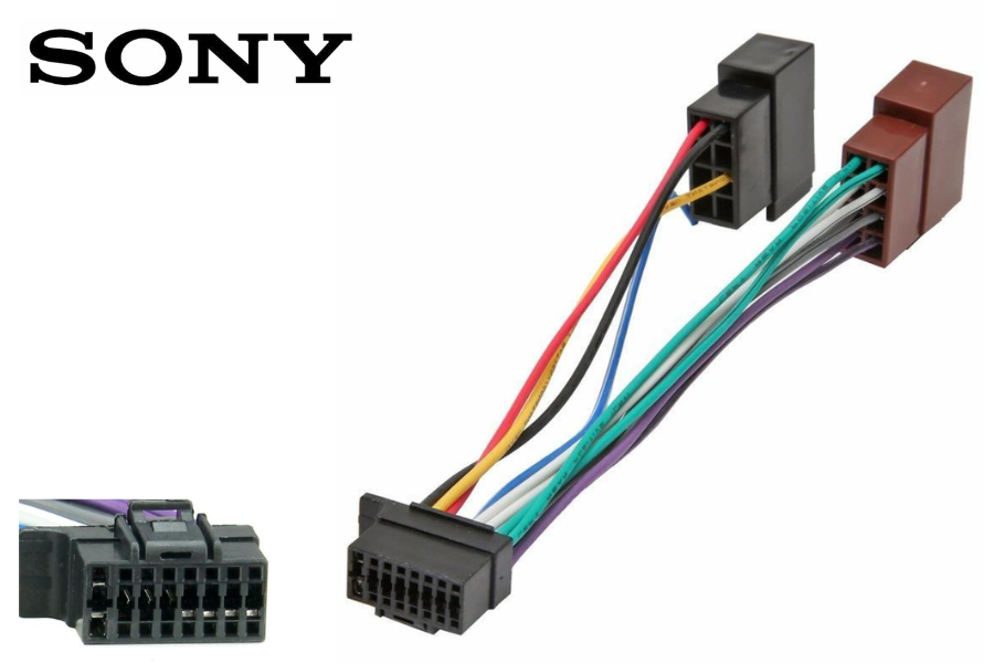 Sony (16 Pin) ISO Head Unit Replacement Car Stereo Wiring Harness (CDX-Series)
