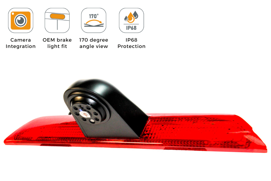Ford Transit (2014-2019) reverse view high level brake light camera (NTSC)