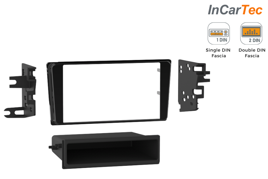 Subaru BRZ (2017 On) Single/Double DIN car radio fascia adapter panel (Gloss Black)