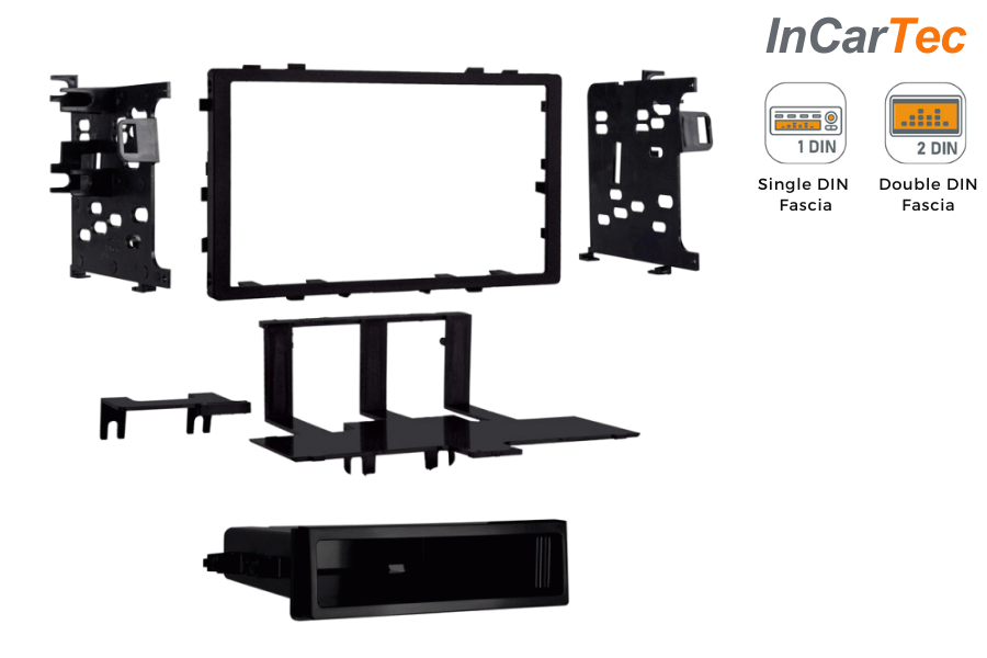 Honda Integra (97-01) Odyssey (94-99) Prelude (88-01) Single/Double DIN car stereo fascia (BLACK)