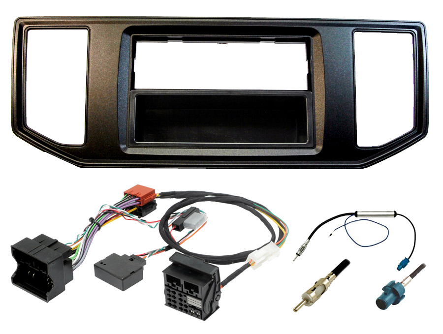 Volkswagen Crafter 2017> single DIN car stereo upgrade fitting kit with CAN ignition