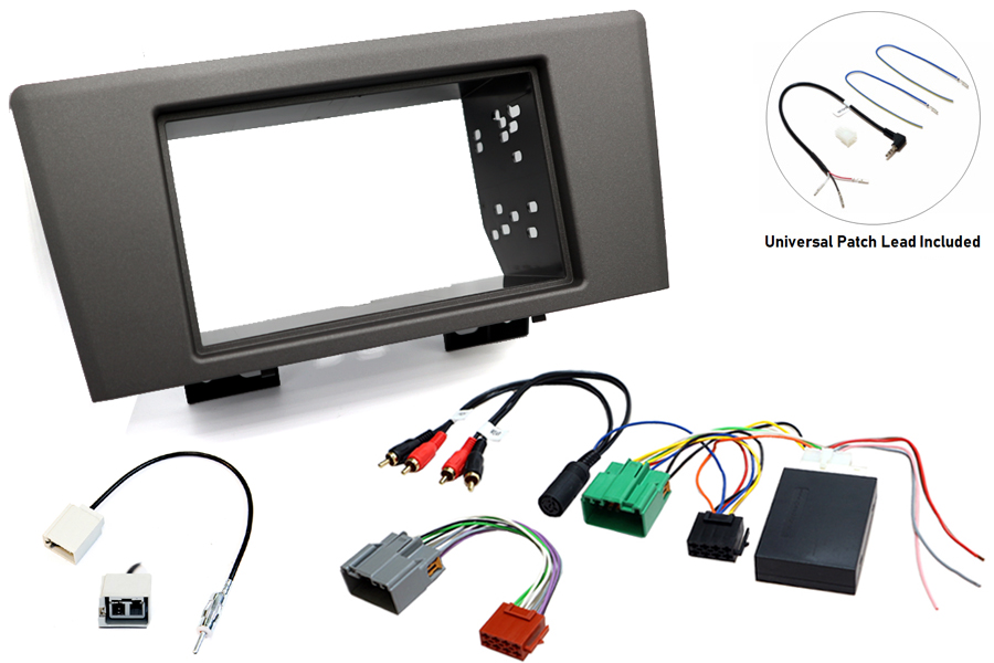 Volvo V70 (2000-2005) Single/Double DIN stereo upgrade fitting kit with steering control interface