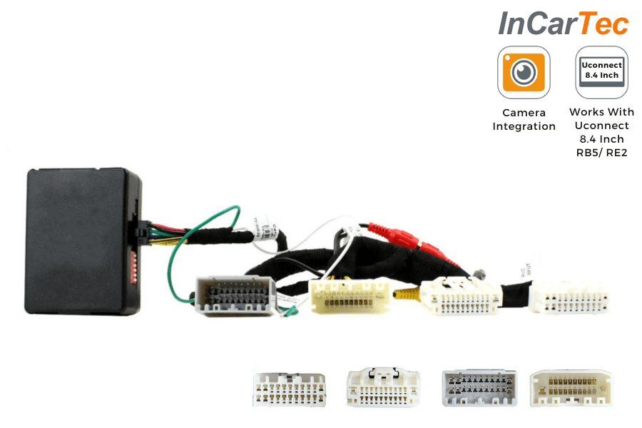 Add a rear camera to Chrysler, Dodge, Fiat, Lancia (With Uconnect 8.4inch RB5/RE2 head unit) 22 Pin