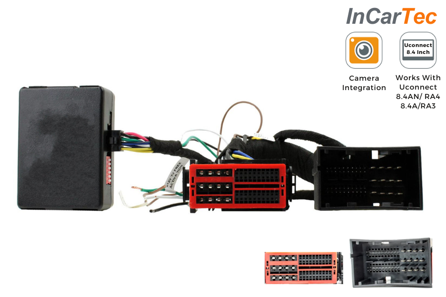 Add a rear camera to Chrysler, Dodge, Jeep (With Uconnect 8.4AN/ RA4 and 8.4A/ RA3 head unit) 52 Pin