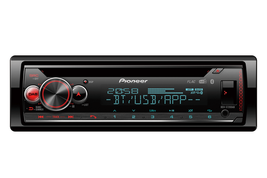 Pioneer DEH-S720 Single DIN car stereo with DAB, CD, Bluetooth, USB -  InCarTec