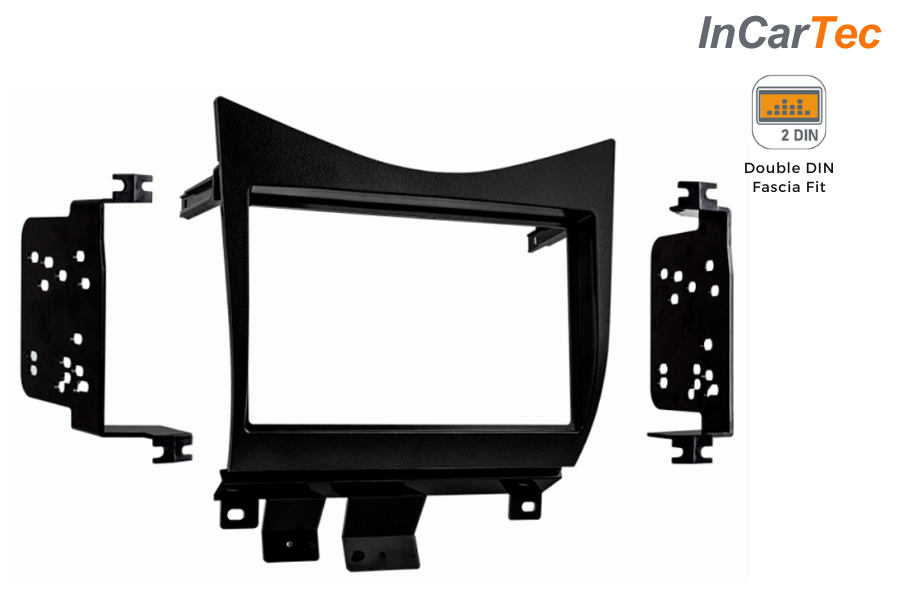Honda Accord (2003-2007) Double DIN car audio fascia adapter panel (MATT BLACK)