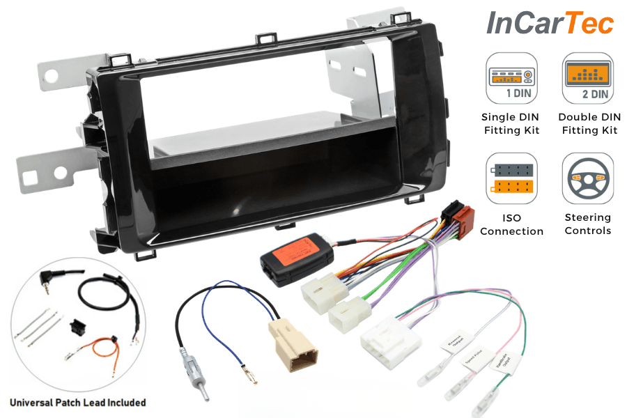 Toyota Auris 2012-2015 Single/ Double DIN Stereo Fitting Kit with Steering Wheel Control Retention