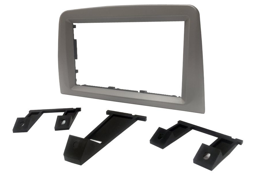Alfa Romeo Mito (2009 Onwards) Double DIN fascia adapter panel (MATT SILVER)