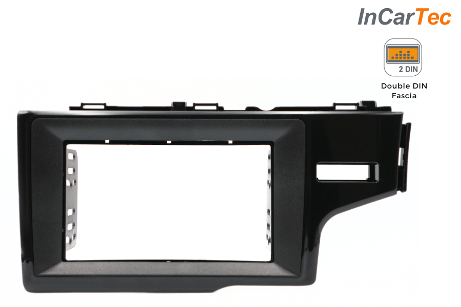 Honda Jazz/ Fit (2015–2020) Double DIN car audio fascia adapter panel (GLOSS/ MATT BLACK)