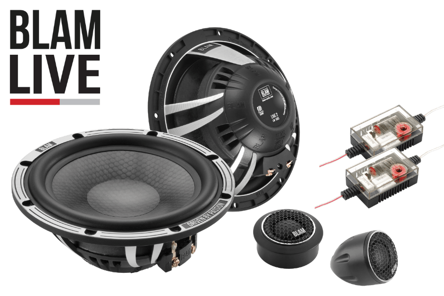BLAM LIVE L165S - SOLO 165mm (6.5 inch) 140W ULTRA-SLIM 2-Way component speakers (SPECIAL ORDER) 
