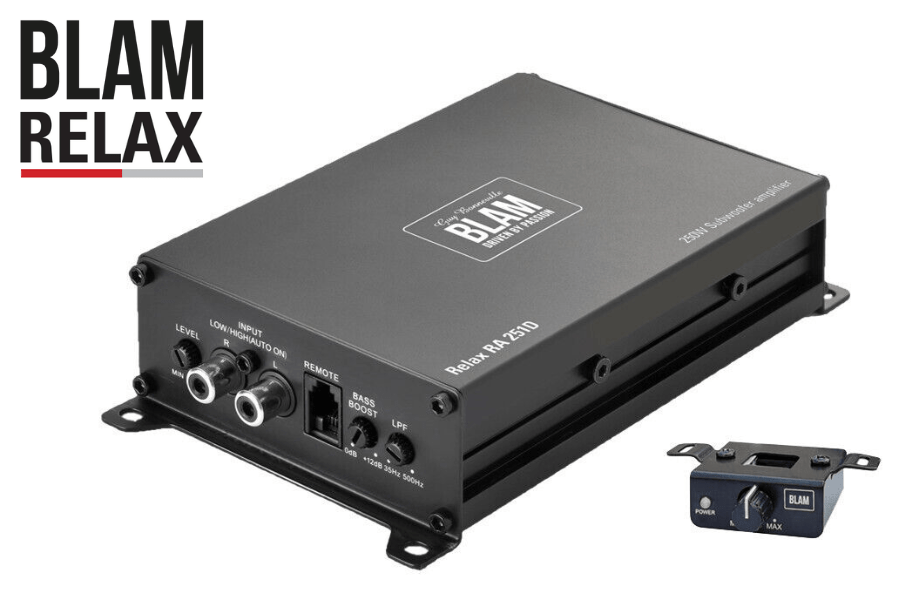 BLAM RELAX RA 251 D Ultra-compact Class-D 1-Channel (Monoblock) 350W amplifier (OEM Compatible)