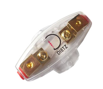Mini ANL fuse holder gold plated (6-20mm2)
