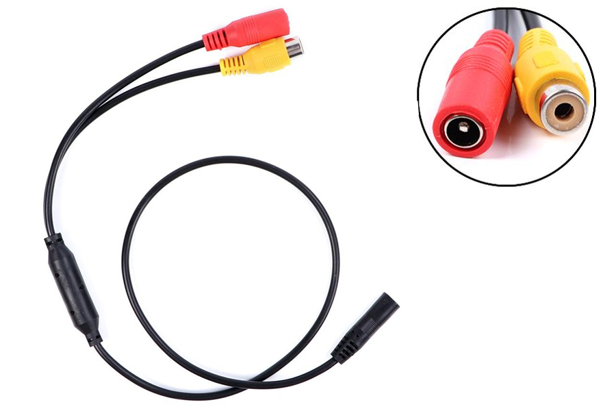 4-Pin female To CVBS RCA Female Connector reverse camera cable