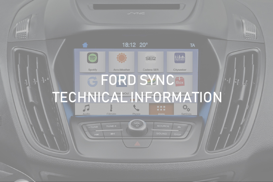 Ford S-Max SYNC 3 Technical