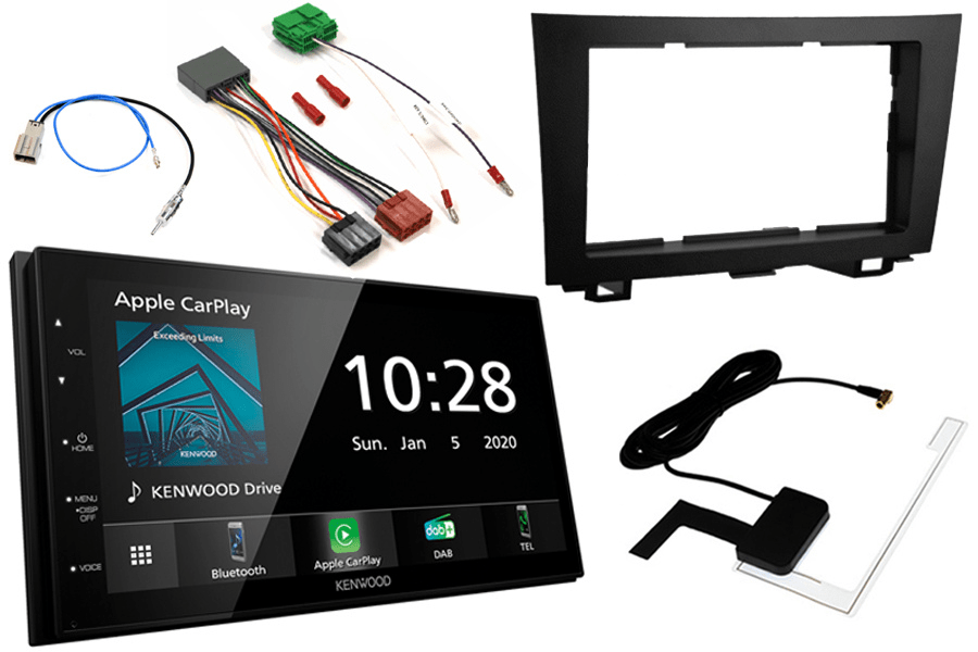 Honda CR-V (07-11) Double DIN kit WITH OEM NAV (Type2VNO) and Kenwood DMX5020DABS (Carplay/Android)