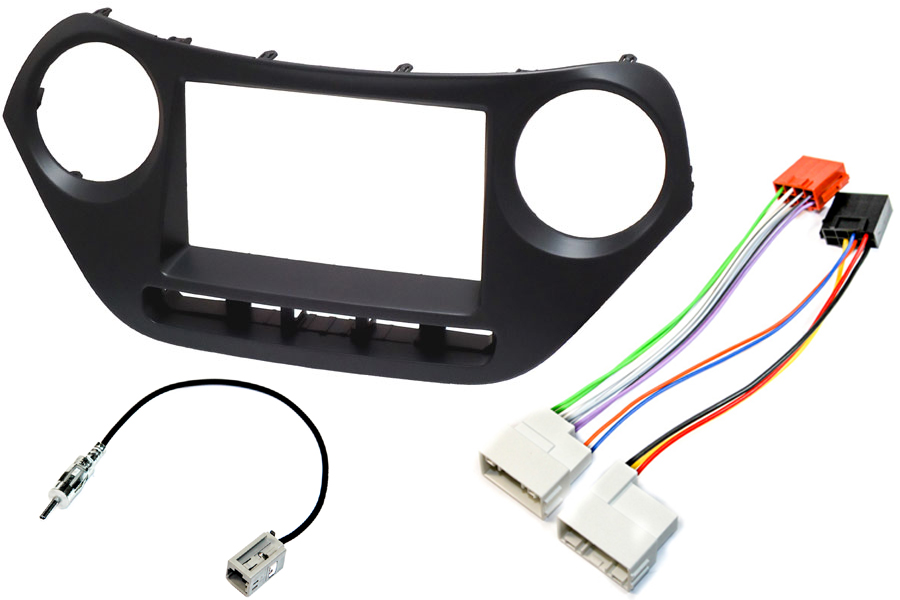 Hyundai I10 (2013 Onwards) Complete Double DIN stereo upgrade fitting kit WITHOUT STEERING CONTROLS
