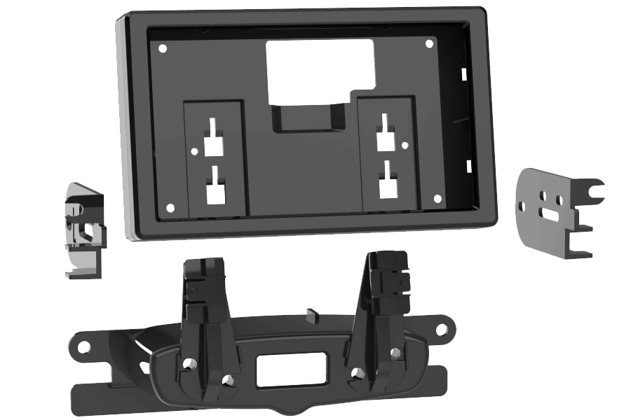 Mini Countryman (R60) Paceman (R61) Double Din (MODULAR RADIO FIT) car radio fascia (MATT BLACK)