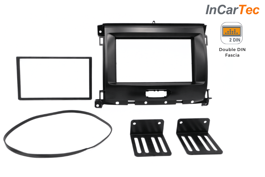 Ford Ranger XL (2015-2022) Double DIN car stereo fascia adapter panel (Without CD Player)