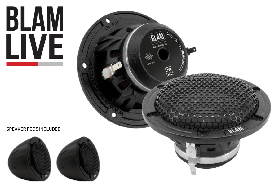 BLAM Live LFR52 50mm (2 inch) High resolution 50w full-range car audio speakers (PAIR)