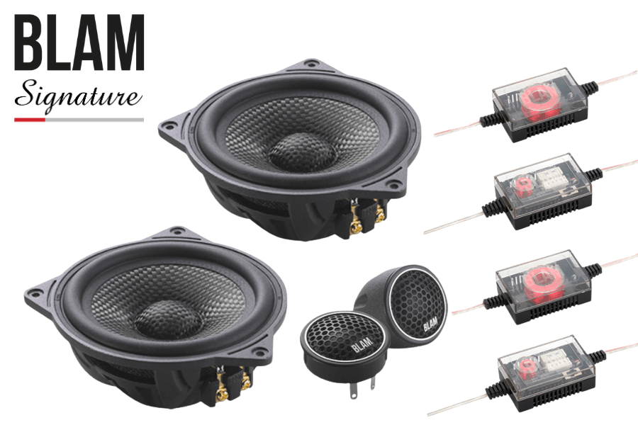 BLAM SIGNATURE S 100N24+ 100mm (4 Inch) 3ohm 120W 2 Way Component speakers (BMW/ Mercedes)