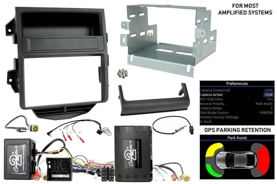 Porsche Macan 95B (2014-2016) Double DIN stereo fitting kit (BOSE MOST AMPLIFIED SYSTEMS) PCM 3.1