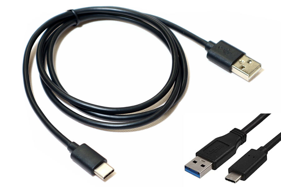 USB A to USB C Cable (0.5 Metre) BLACK
