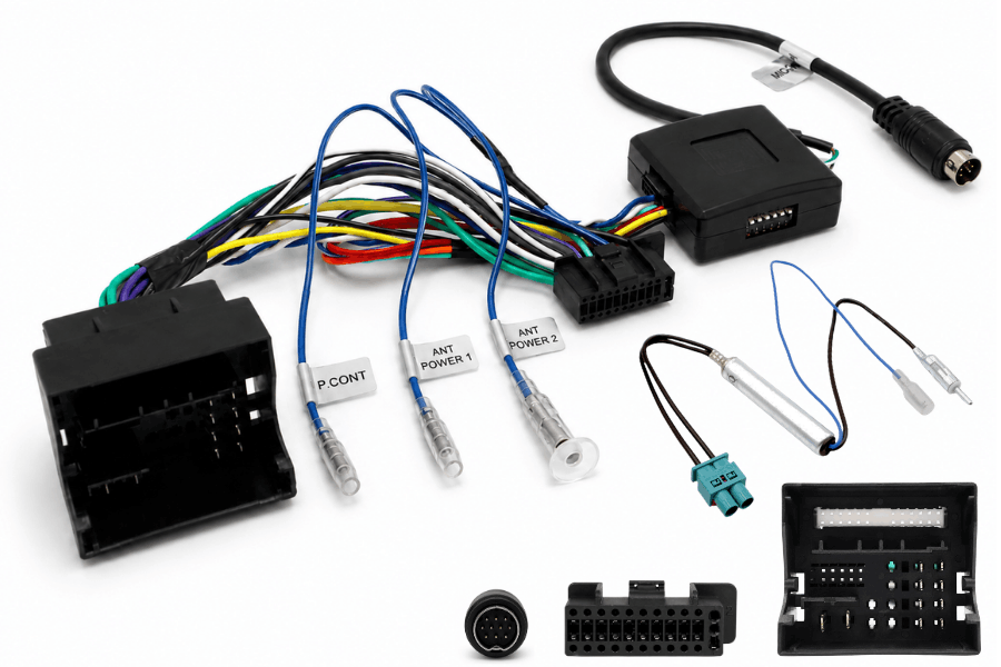 VW Seat Skoda Kenwood Steering Control Parking Climate Interface (2-Pin Quadlock Connector)