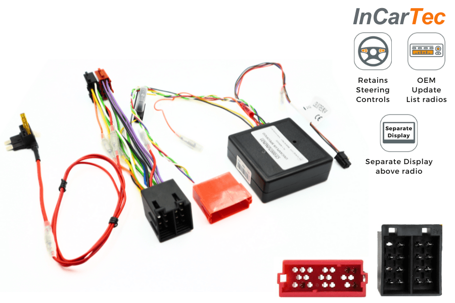 Renault (Update list radio)  ISO CANbus steering wheel audio control interface ( select models)