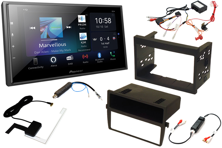Porsche 986/996 Complete Double DIN fitting kit with Pioneer EVO head unit (Carplay/Android)